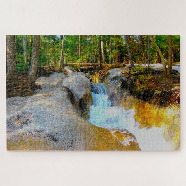 Puzzle Nous aimons Rushing Water Gorge New Hampshire (Horizontal)
