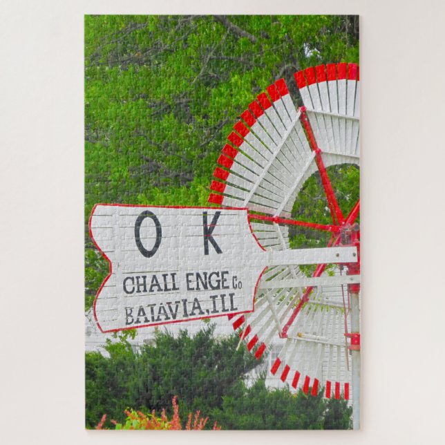 Puzzle Nous aimons Vintage Windmills Iowa. (Vertical)