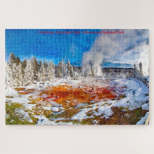 Puzzle Nous aimons Yellowstone National Park Jigsaw Puzzl (Horizontal)