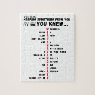 Puzzle Nous avons un bébé - Unique Baby Reveal