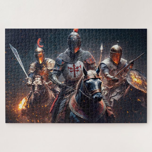Puzzle Nous Circulons Après Minuit Illustration (Horizontal)