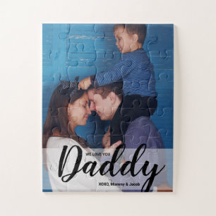 Puzzle Nous vous aimons papa Photo Personnalisée