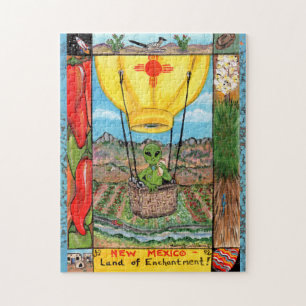 Puzzle Nouveau-Mexique Alien Balloon Vacation Jigsaw Puzz