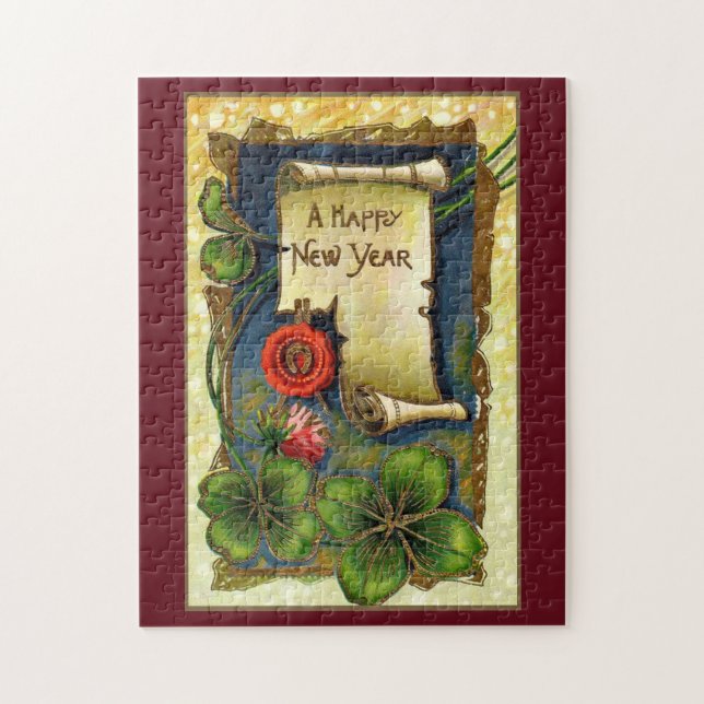 Puzzle Nouvel An Avec Cloches (Vertical)