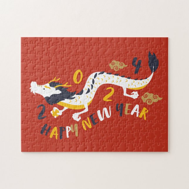 Puzzle Nouvel An Chinois 2024 Année Du Dragon (Horizontal)