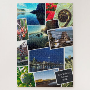 Puzzle Nouvelle-Zélande Custom Photo Collage Jigsaw Puzzl