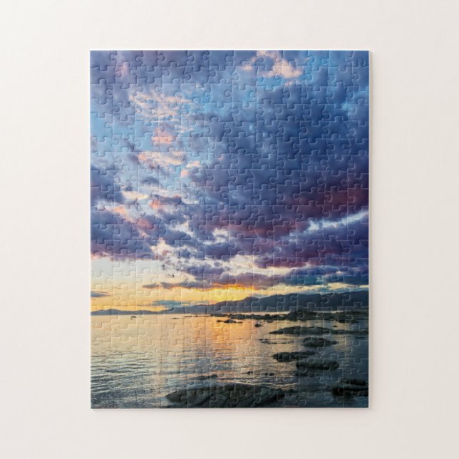 Puzzle Nouvelle-Zélande, île du Sud, Kaikoura, baie du Su (Vertical)