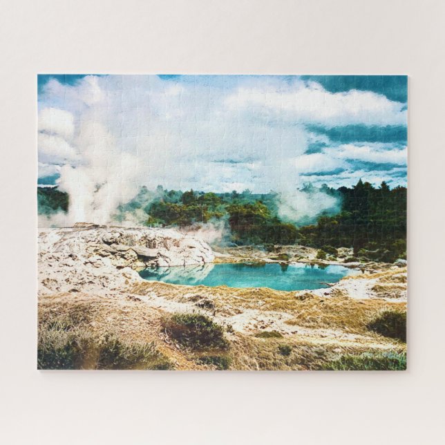 Puzzle Nouvelle-Zélande Rotorua paysage volacique (Horizontal)