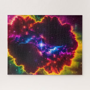 Puzzle Nuage Cosmique D'Imaginaire Indigo Avec Centre Éto