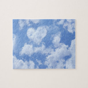 Puzzle Nuage en forme de coeur Lovely Blue Modèle Élégant