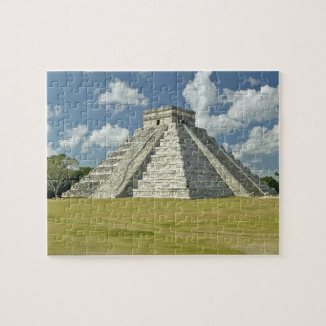Puzzle Nuages blancs bouffants au-dessus de la pyramide m (Horizontal)