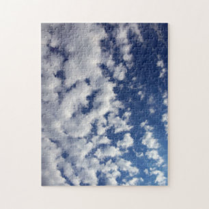 Puzzle Nuages Puffy Sur Ciel Bleu