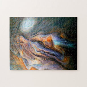 Puzzle Nuages tordus Jupiter North Ceinture tempérée