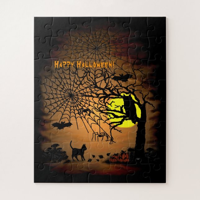 Puzzle Nuit d'Halloween, Joyeux Halloween ! (Vertical)