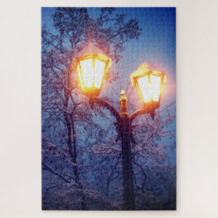Puzzle Nuit d'hiver de neige