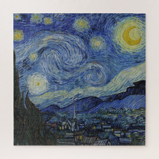 Puzzle "Nuit étoilée" par Van Gogh (Vertical)