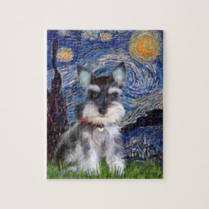 Puzzle Nuit étoilée - Schnauzer Puppy #10