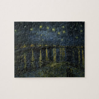 Puzzle Nuit étoilée sur le Rhône par Van Gogh