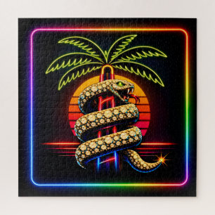 Puzzle Nuits néon de Miami Opulence de diamant Luxe