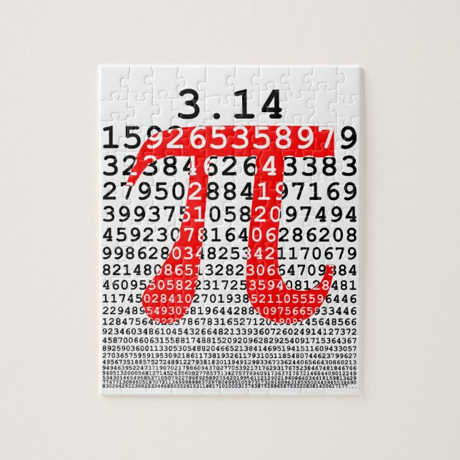 Puzzle Numéro d'origine pi jour symbole mathématique (Vertical)