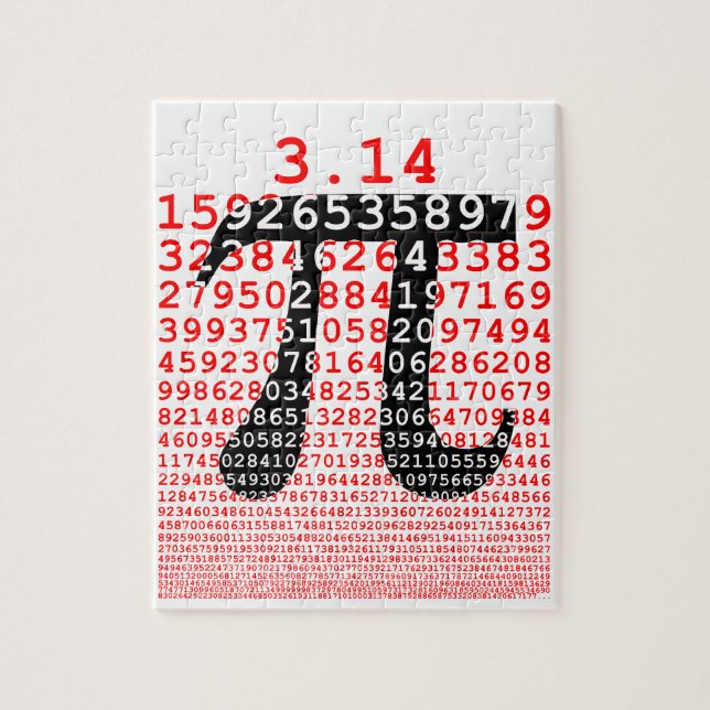 Puzzle Numéro d'origine pi jour symbole mathématique (Vertical)