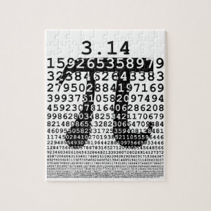 Puzzle Numéro noir d'origine pi jour symbole mathématique