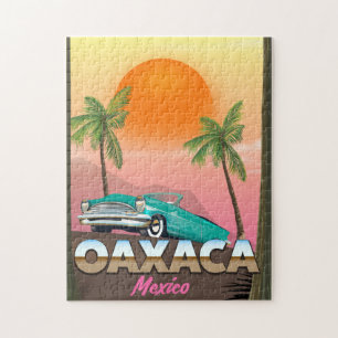 Puzzle Oaxaca affiche de voyage au Mexique
