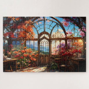 Puzzle Observatoire Dreamy surchargé de fleurs