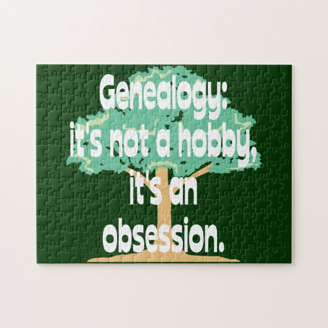 Puzzle Obsession de généalogie (Horizontal)