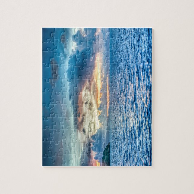 Puzzle Océan/mer de coucher du soleil (Vertical)