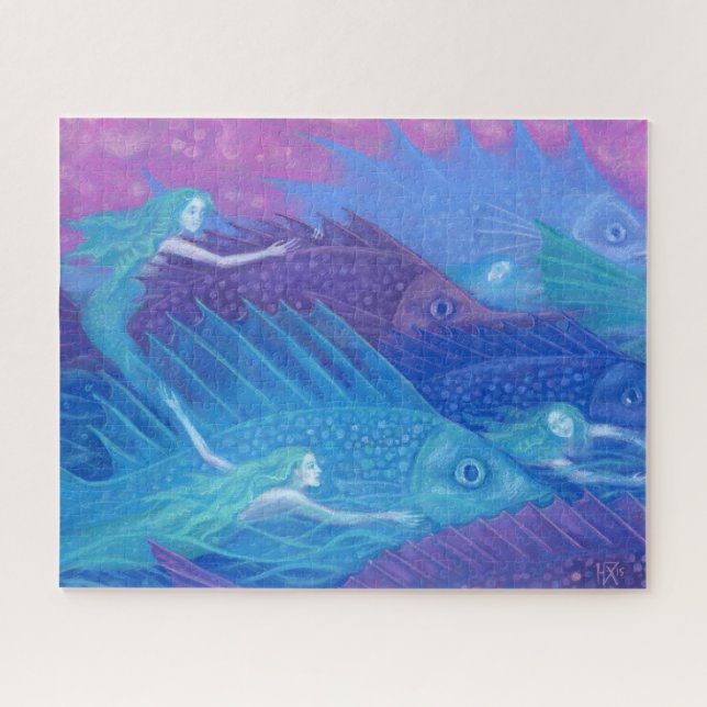 Puzzle Ocean Nomads, Imaginaire marin Mermaids & Poissons (Horizontal)