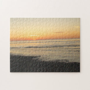 Puzzle Ocean Waves on the Beach at Sunset