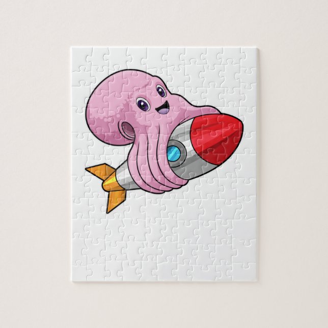 Puzzle Octopus avec Rocket (Vertical)