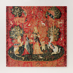 Puzzle Odeur DE LADY AND UNICORN, Lion, Fleurs, Animaux