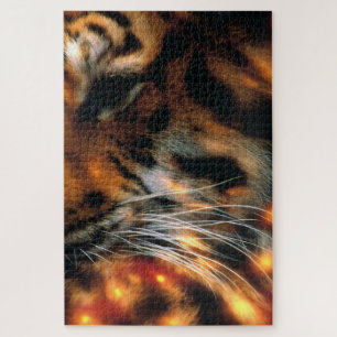 Puzzle Œil de Tigre Doré Gros Plan Faune