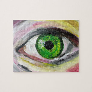 Puzzle OEil vert
