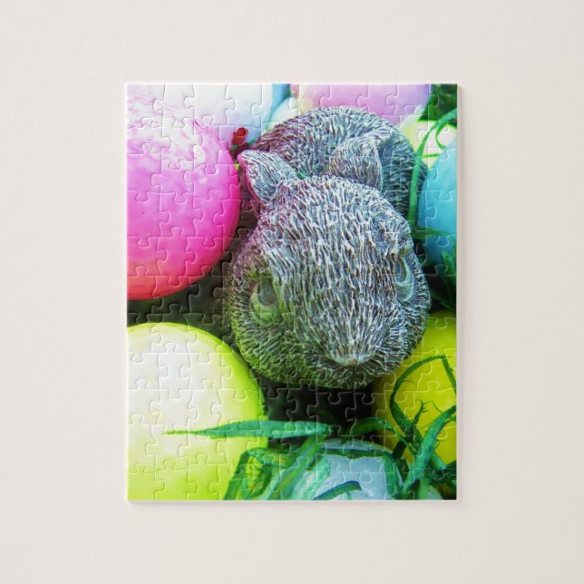Puzzle Oeufs de Pâques, Lapin, Ballons de golf (Vertical)