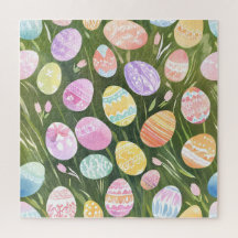 OEufs Pastel de Pâques | Belle aquarelle de printe