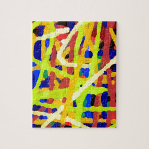 Puzzle Oeuvre Abstraite colorée