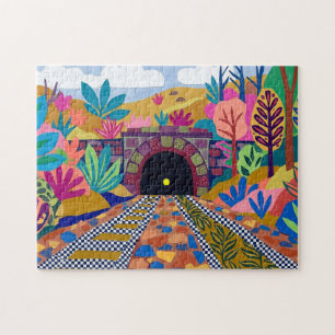 Puzzle Œuvre d'art colorée inspirée de Matisse dans un tu