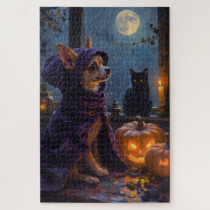 Puzzle Œuvre d'art Halloween de Chihuahua gothique victor