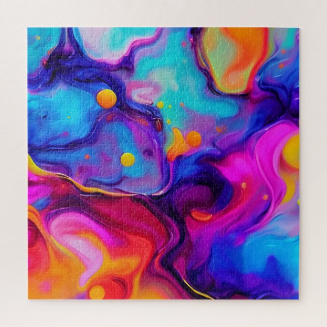 Puzzle Oeuvre d'art liquide dynamique (Vertical)