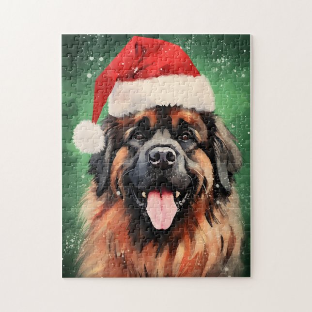 Puzzle OEuvre de peinture de Noël Leonberger (Vertical)