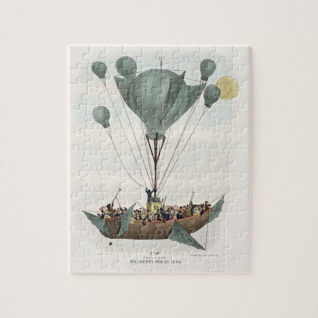 Puzzle Oeuvre d'époque de Balloon Air Ship (Vertical)