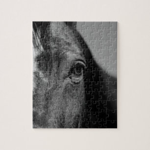 Puzzle OEuvre d'oeil noir blanc