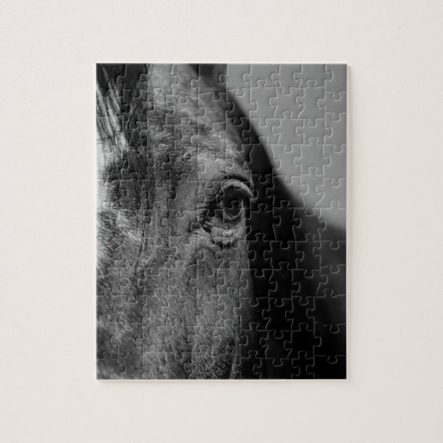 Puzzle OEuvre d'oeil noir blanc (Vertical)