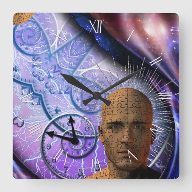 Puzzle of time square wall clock (Front)