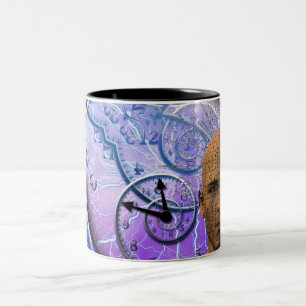 Puzzle of time Two-Tone coffee mug