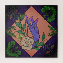 "Offre de minuit" - Main botanique et fleurs