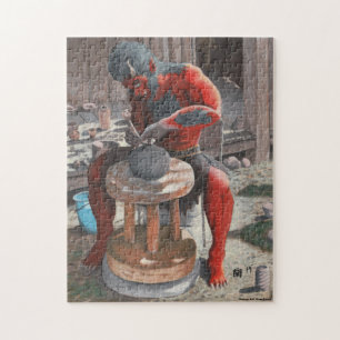 Puzzle Ogre Utilisation de la roue de poterie Moyen Jigsa